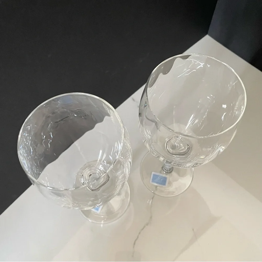 SET of 2 Luisa Crystal Goblets by Mikasa